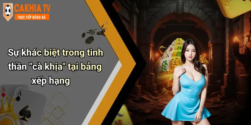 Sự khác biệt trong tinh thần "cà khịa" tại bảng xếp hạng