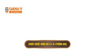 Chiến thuật bóng đá 4-1-4-1 phòng ngự