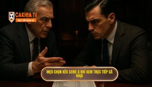 Mẹo chọn kèo Serie A khi xem trực tiếp Cà Khịa