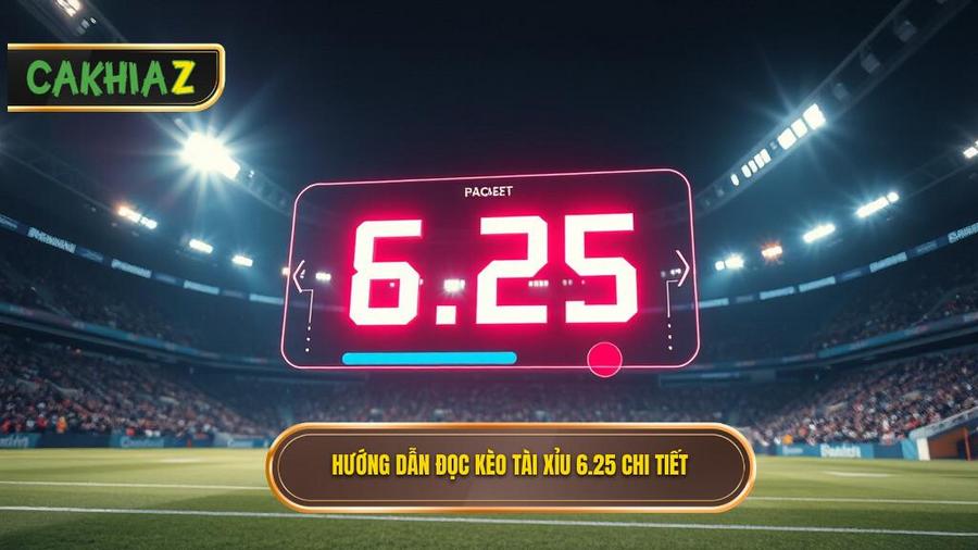 Hướng dẫn đọc kèo tài xỉu 6.25 chi tiết