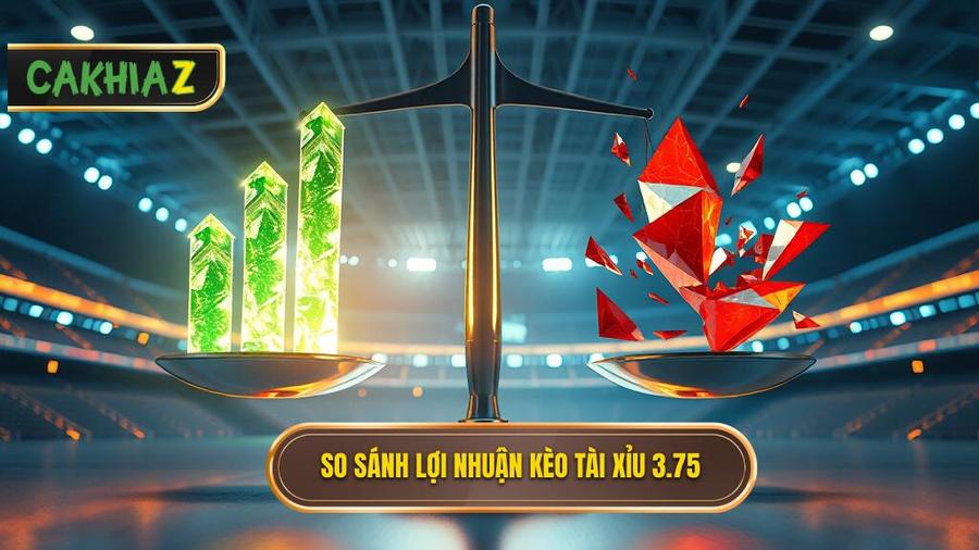 So sánh lợi nhuận kèo tài xỉu 3.75