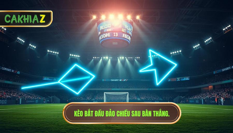 Kèo bắt đầu đảo chiều sau bàn thắng.