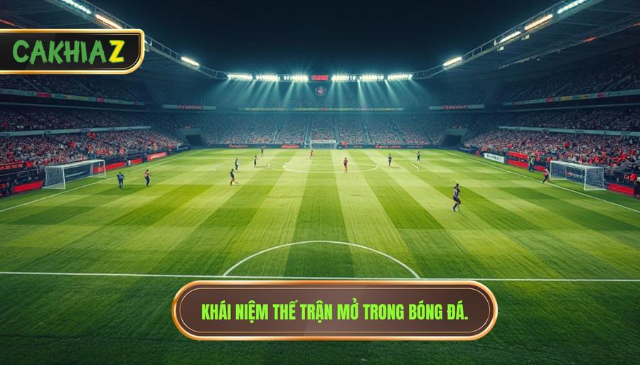 Khái niệm thế trận mở trong bóng đá.