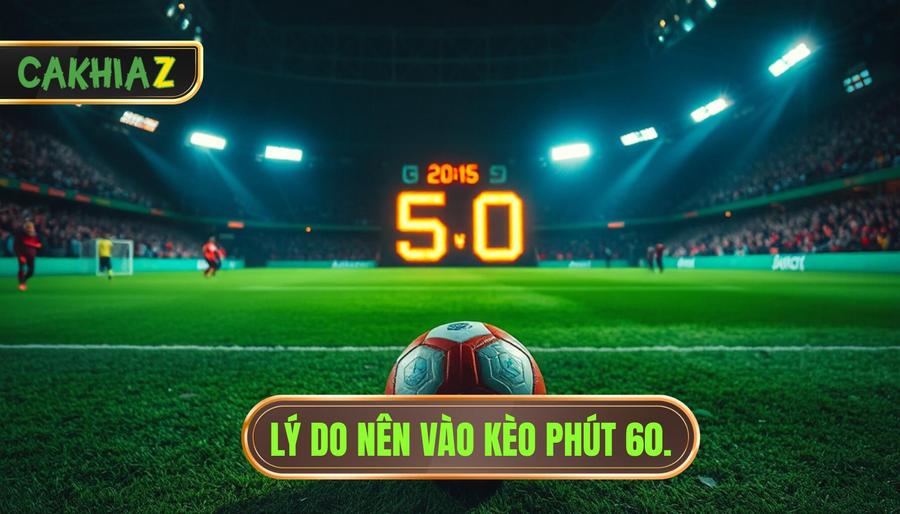 Lý do nên vào kèo phút 60.