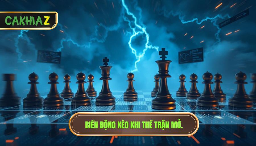 Biến động kèo khi thế trận mở.