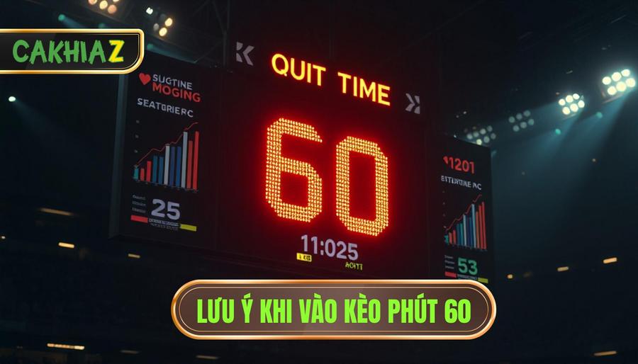 Lưu ý khi vào kèo phút 60