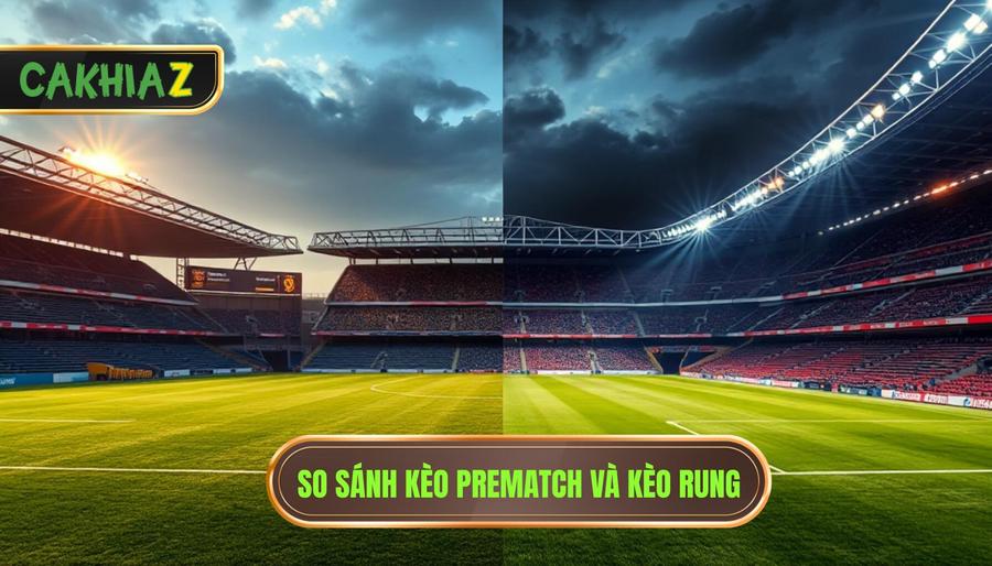 So sánh kèo Prematch và kèo Rung