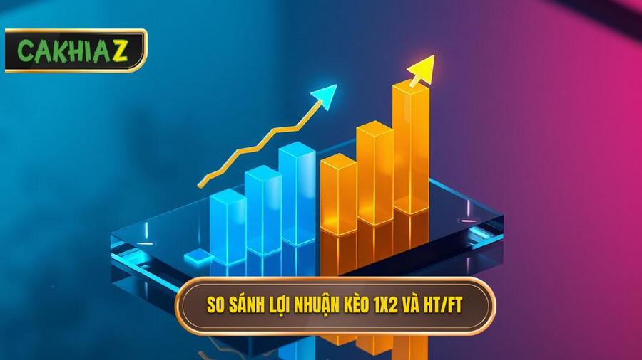 Bảng so sánh lợi nhuận: Kèo 1x2 vs Kèo thắng hiệp 1 thắng cả trận